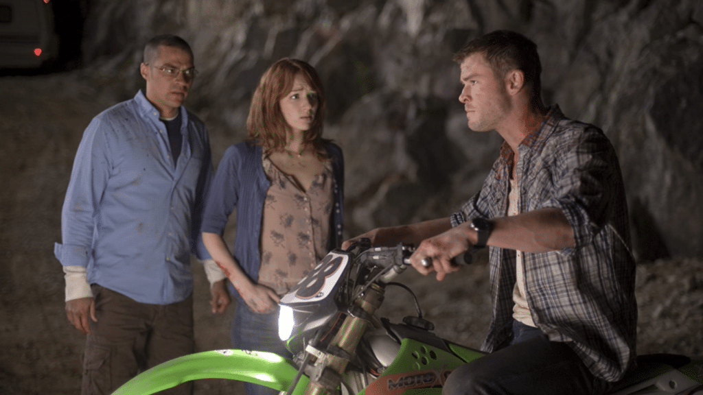 Yes, that's Chris Hemsworth in THE CABIN IN THE WOODS (Credit: Lionsgate)