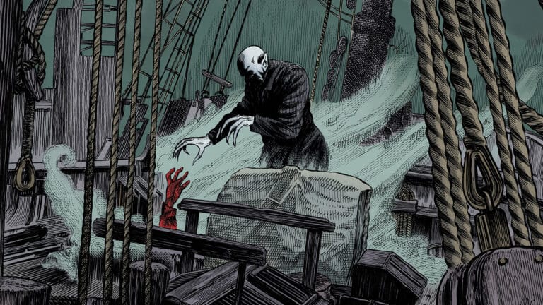 FIRST LOOK: Nosferatu Haunts The Demeter In Troy Nixey’s Poster For Mondo