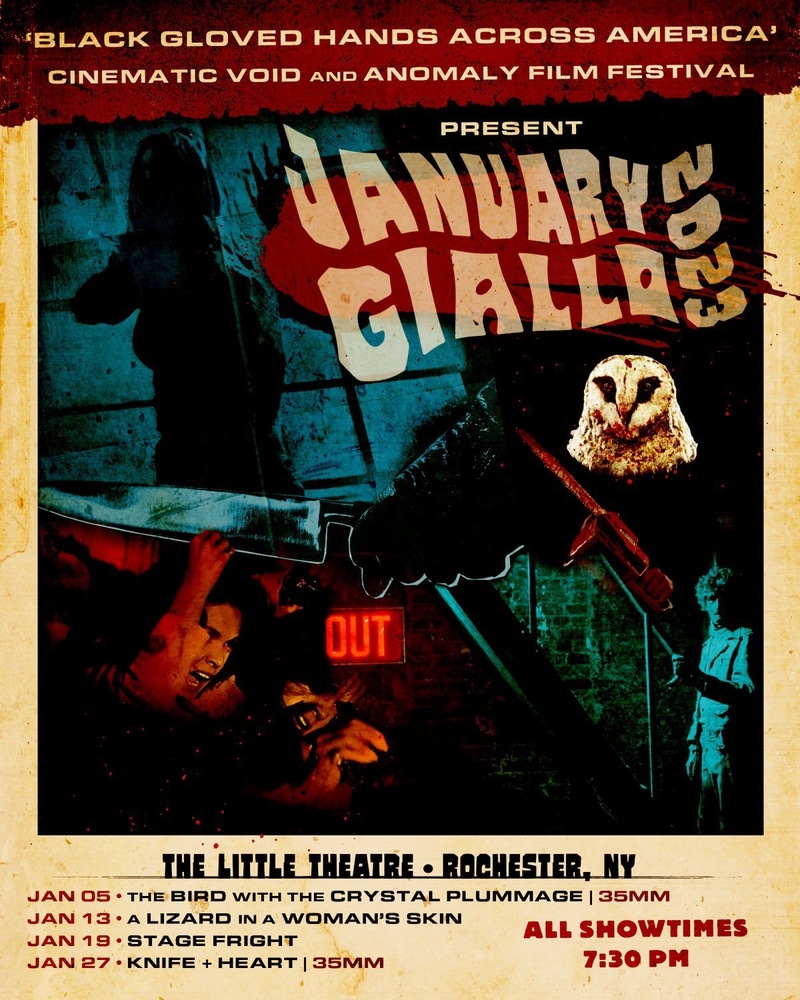 Rochester NY January Giallo Poster