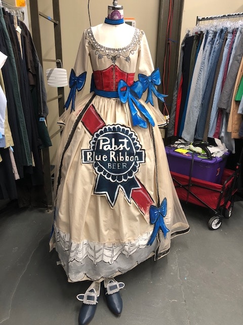 Lisa Frankenstein costume Pabst Dress Meagan McLaughlin