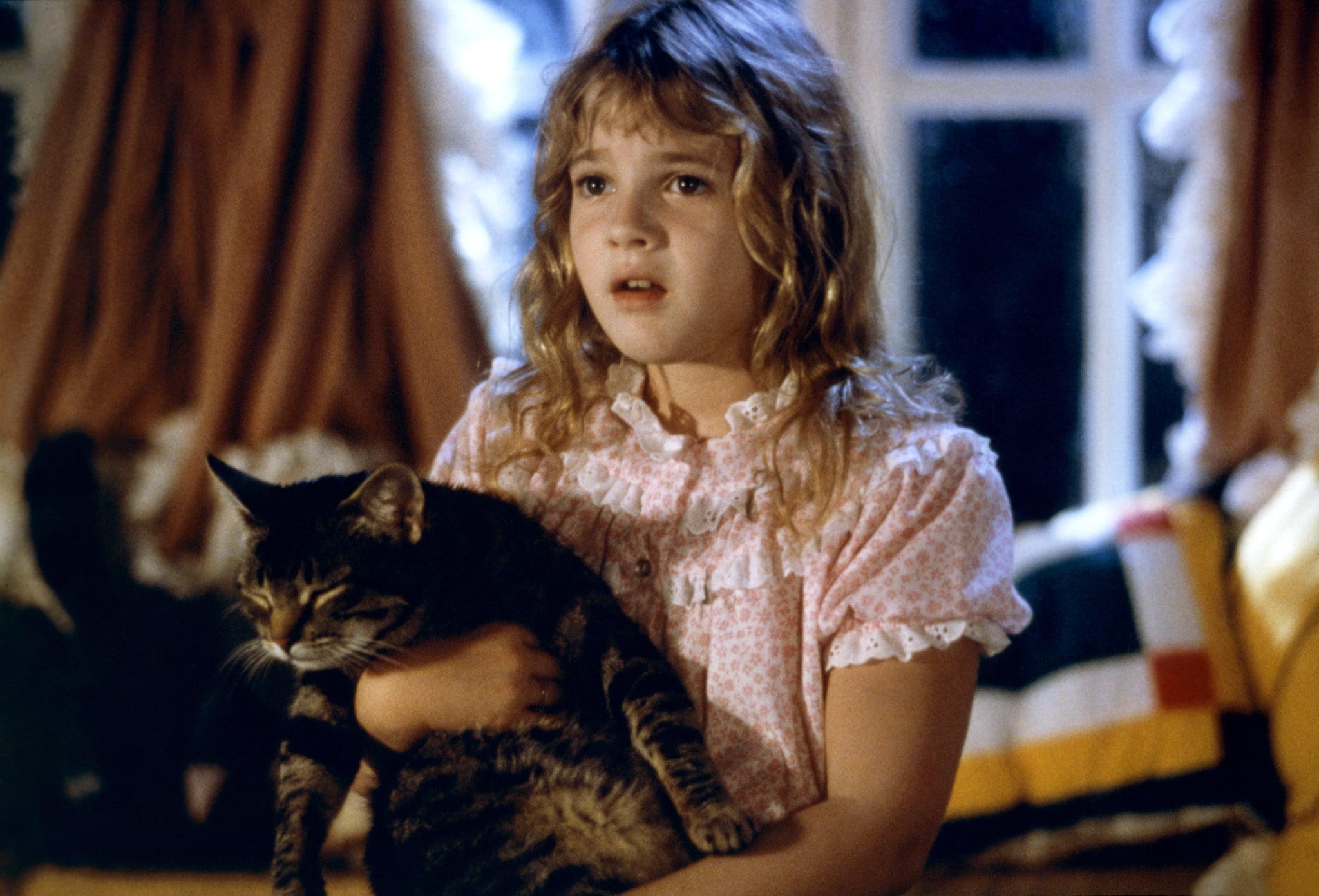Drew Barrymore on the set of Cat's Eye, written by Stephen King and directed by Lewis Teague. (Photo by Dino Di Laurentiis Company/MGM/Sunset Boulevard/Corbis via Getty Images)