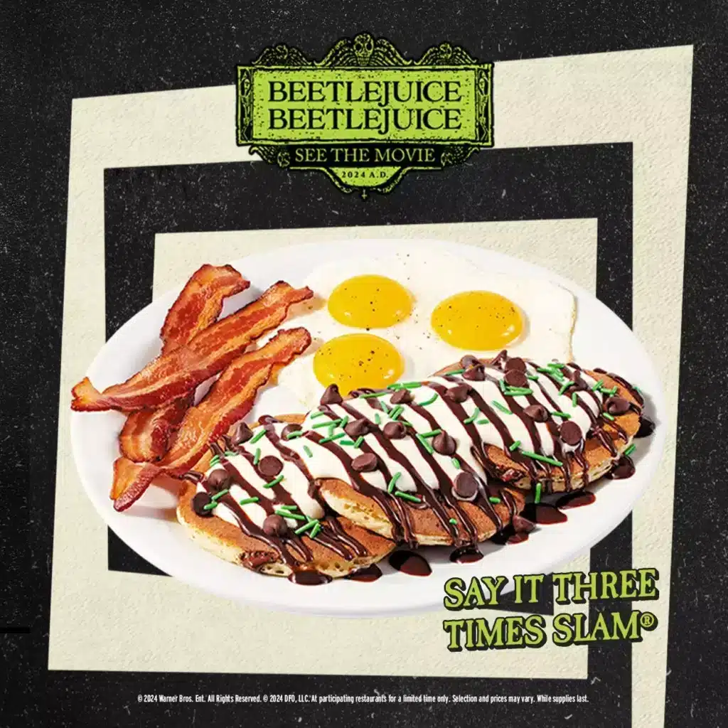 Beetlejuice Beetlejuice Denny's Afterlife Menu