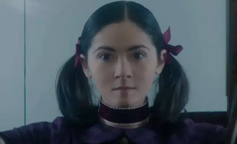 die by night star Isabelle Fuhrman in ORPHAN: FIRST KILL