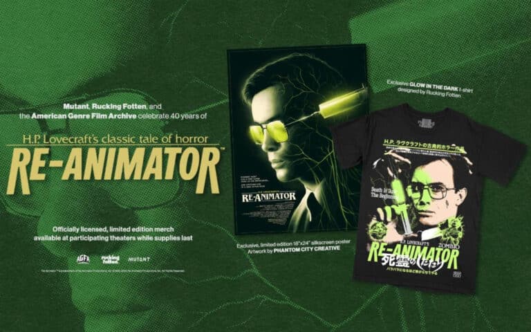 Mutant And AGFA Bringing RE-ANIMATOR Back To Big Screens With Exclusive New Merch