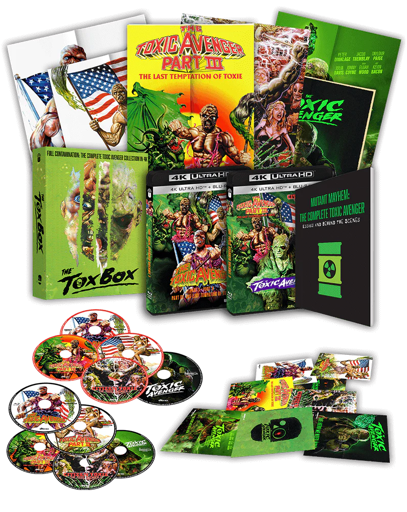 Umbrella Entertainment's The Tox Box: Complete Toxic Avenger (1985, 1989, 1989, 2000, 2025) 4K & Blu-ray Collector's Edition