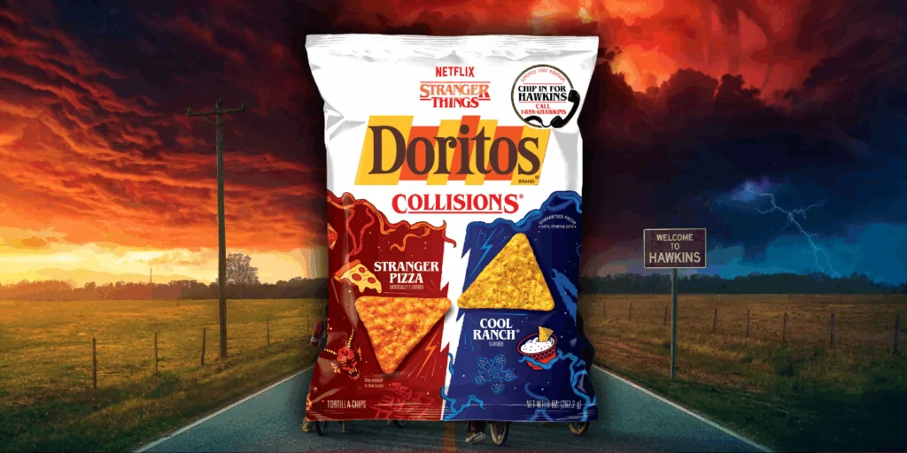 Doritos' new STRANGER THINGS-themed flavor (Credit: PepsiCo Foods/Netflix)