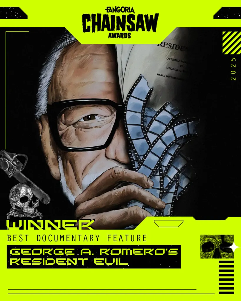 2025 FANGORIA Chainsaw Awards Best Documentary Feature Winner GEORGE A. ROMERO'S RESIDENT EVIL