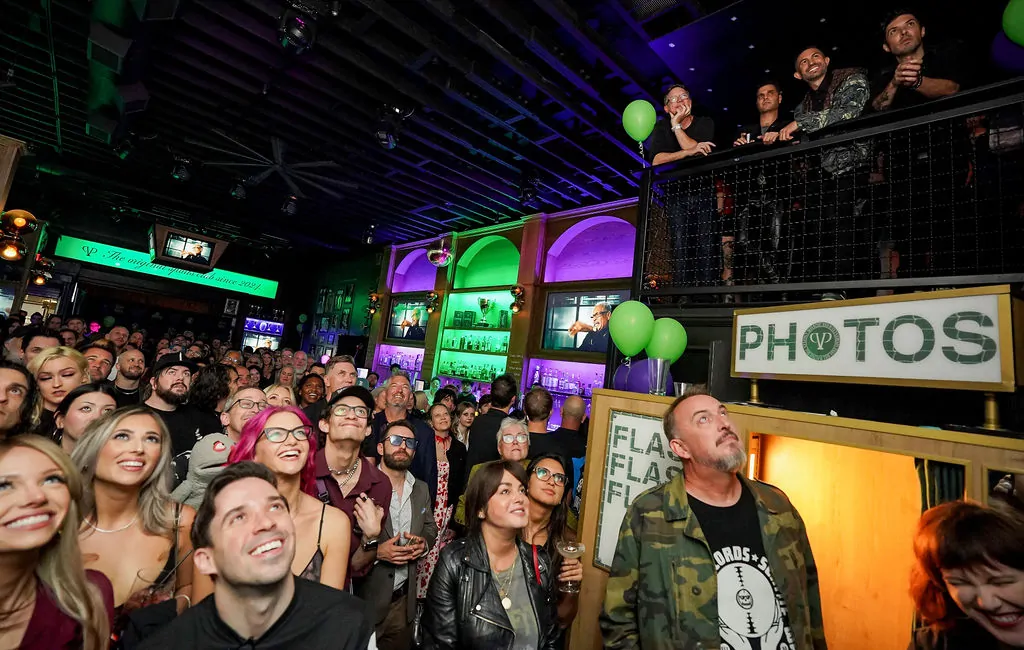 The premiere of Ice Nine Kills' "The Laugh Track" with Spencer Charnas and Matthew Lillard (Credit: Jordan Strauss Photography)