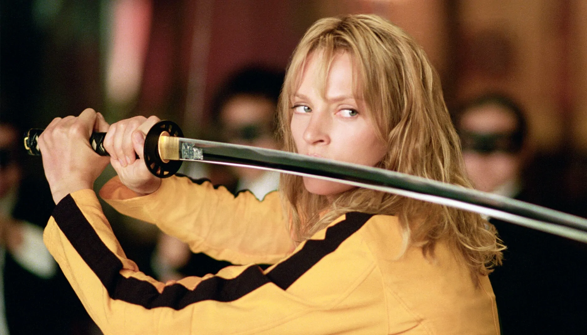 Uma Thurman in KILL BILL: VOLUME 1 (Credit: Miramax)