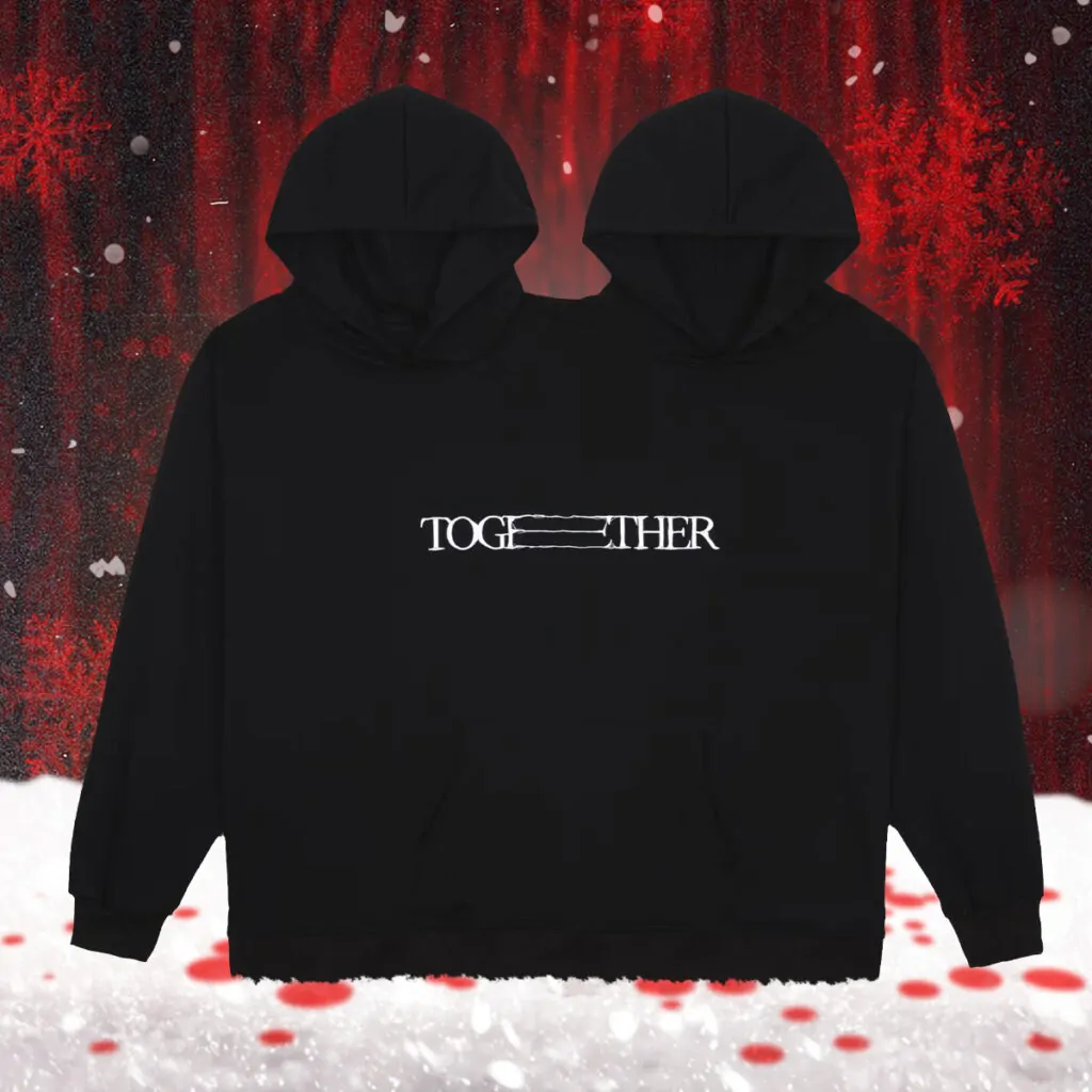 holiday gift guide horror movie fans TOGETHER tandem hoodie for couples from NEON