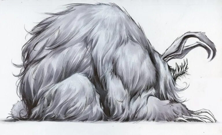 Jonathan Wayshak's Dust Bunny creature designs.