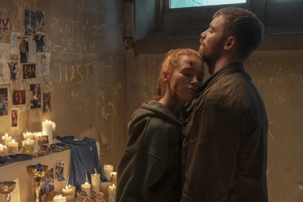 Madelaine Petsch as Maya and Gabriel Basso as Gregory in THE STRANGERS - CHAPTER 3 (Credit: John Armour)