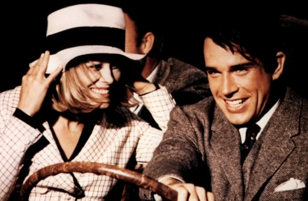 Warren Beatty and Faye Dunaway in BONNIE AND CLYDE (1967)