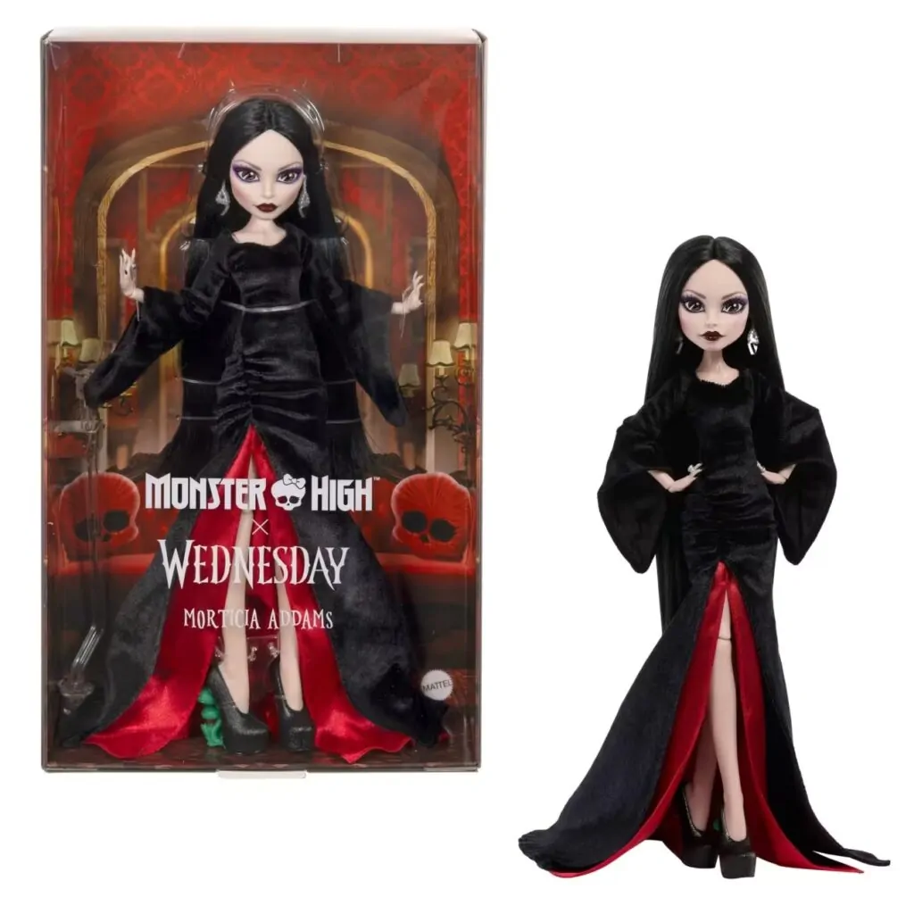 Monster High Skullector x Wednesday Collectible Morticia Addams doll