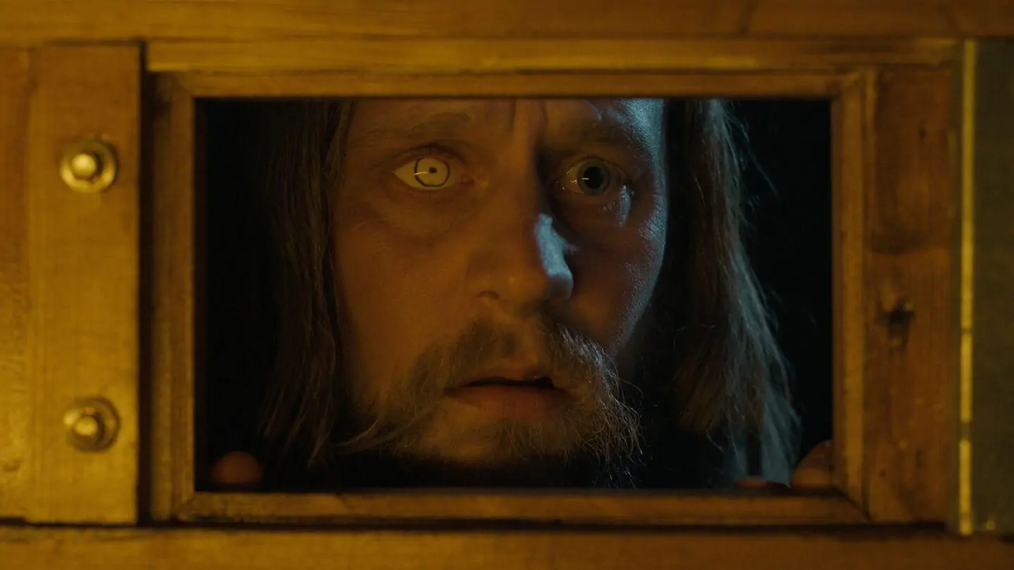 The mental patient at the door in Oddity.