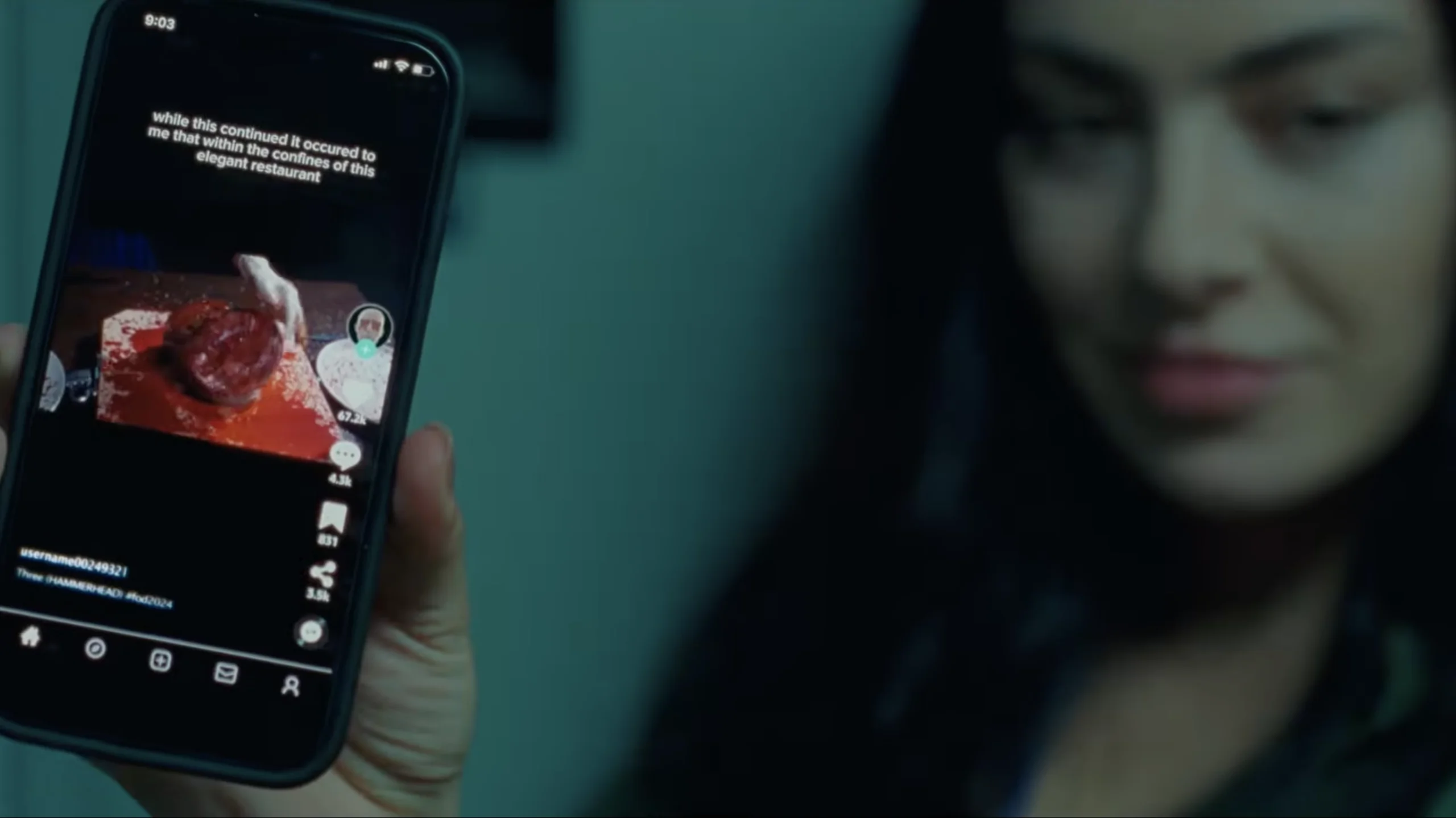 Charli XCX in Daniel Goldhaber's FACES OF DEATH (Credit: Shudder)