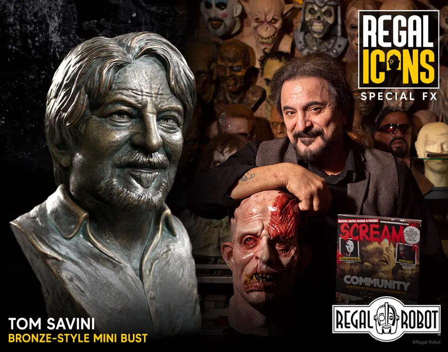 Tom Savini Bronze-Style Mini Bust - Regal Robot