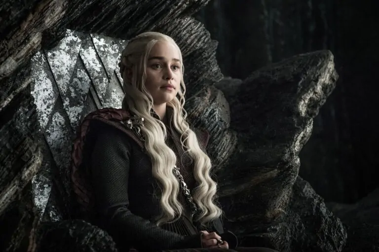 Emilia Clarke as Daenerys Targaryen in GAME OF THRONES (Credit: HBO)