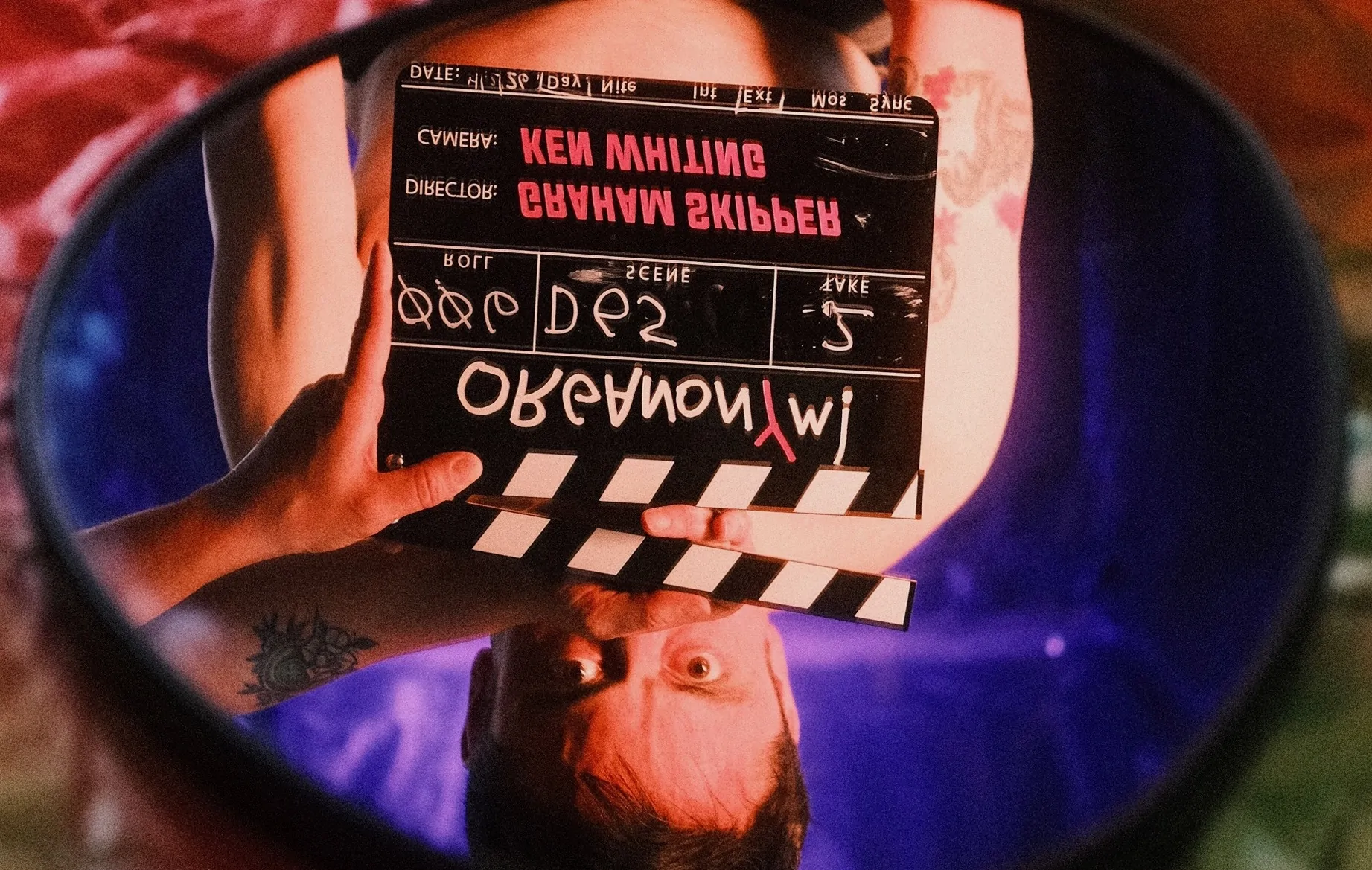 Behind the scenes of ORGANONYM! (Credit: Antenna Releasing/Graham Skipper)