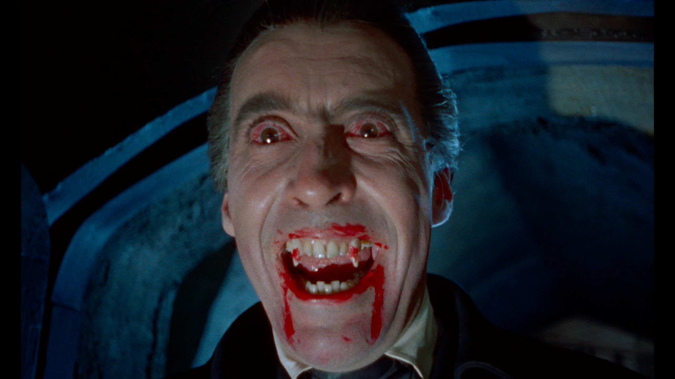 Christopher Lee in Terence Fisher's DRACULA, coming to 4K uncut for the very first time (Credit: Hammer Films)