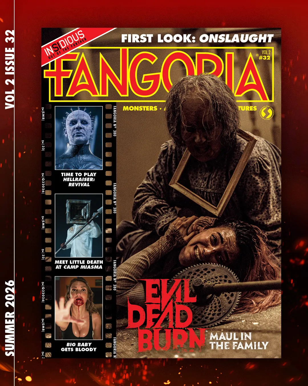 Issue #32 gives you a sneak peek at the summer's biggest slashers! (Credit: FANGORIA)