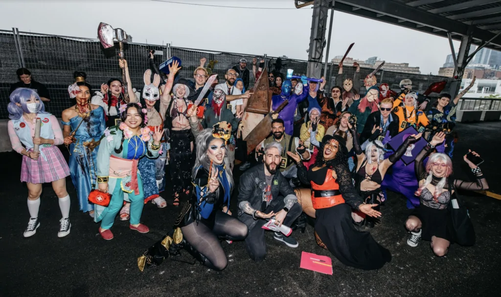 DEAD BY DAYLIGHT fans show off some killer fashion in the DBD 10th anniversary event cosplay costume contest. (Courtesy of Behaviour)