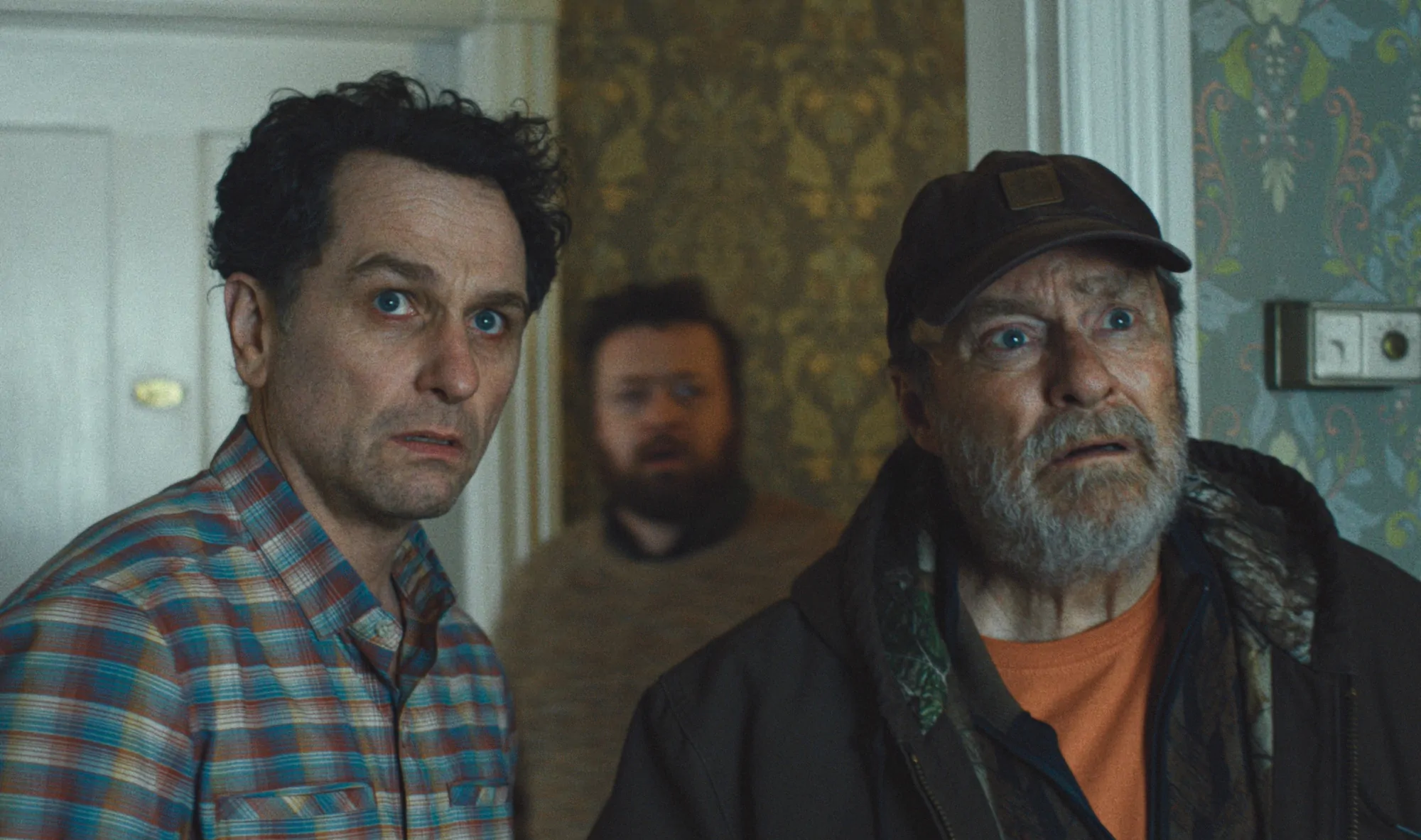 Matthew Rhys and Stephen Root in WIDOW'S BAY (Credit: Apple TV+)
